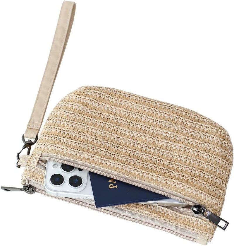 BBORGDC Small Wristlet Wallets for Women, Zip Clutch Bag with Wristlet Pouch, 3-Zipper Original Design - Image 5